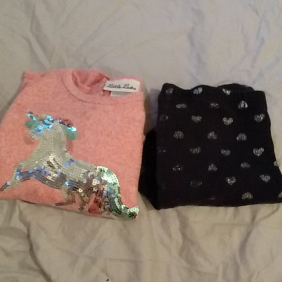 A unicorn long sleeve size 12 month and tights 5 - Picture 4 of 4